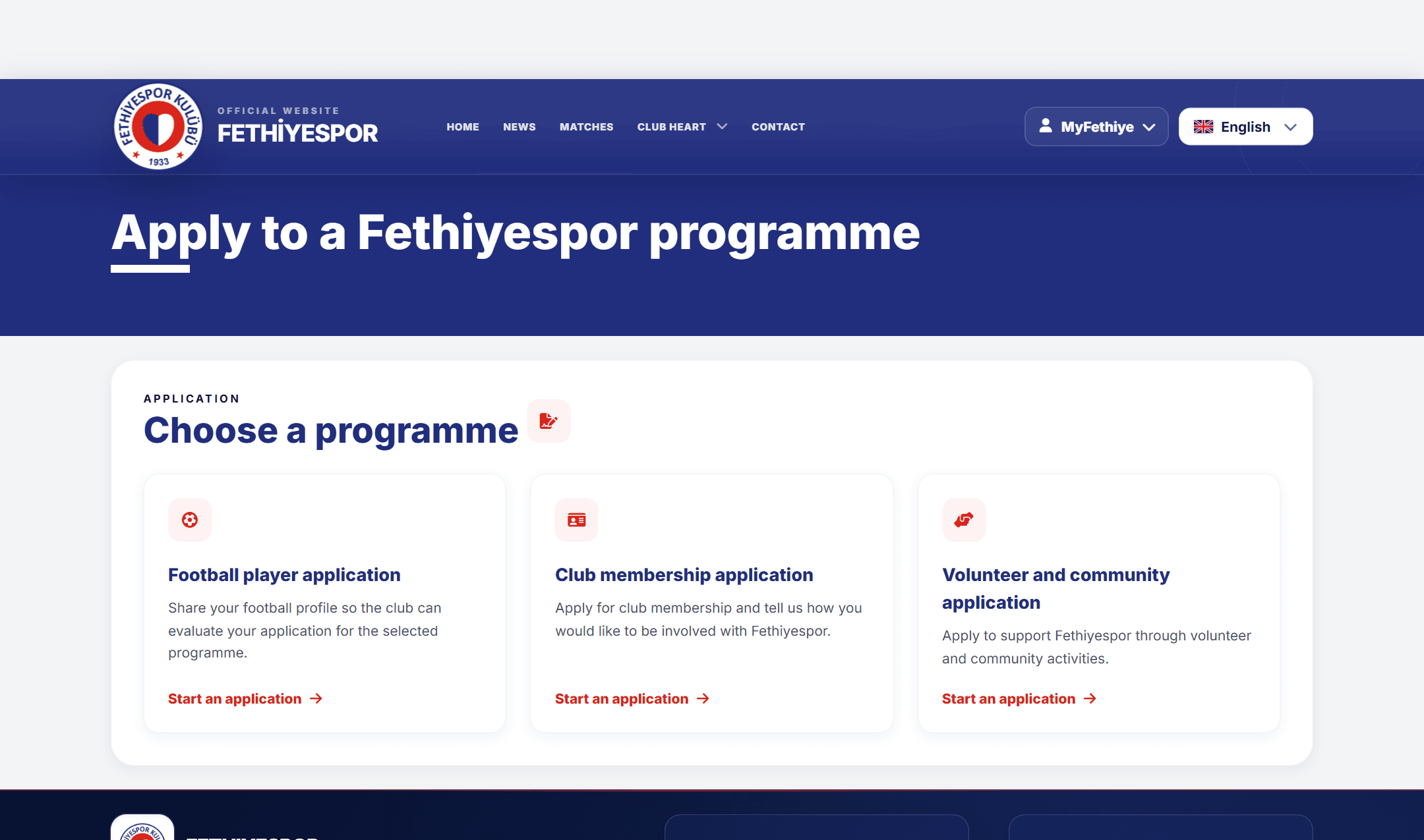 04 - BenimFethiyem Fan Hub & Dynamic Club Applications