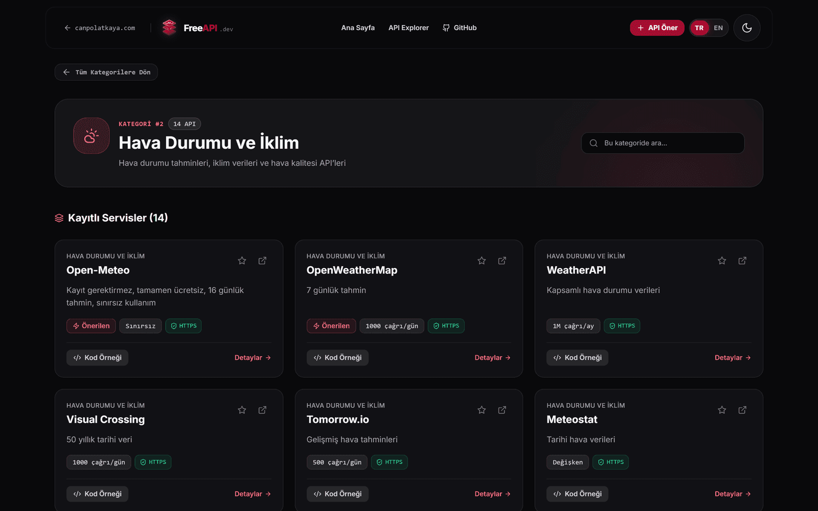 03 - 500+ Doğrulanmış REST API & Canlı Sandbox Çekmecesi